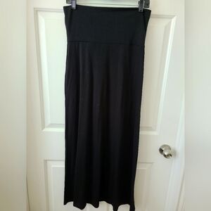 SZ L black maxi skirt